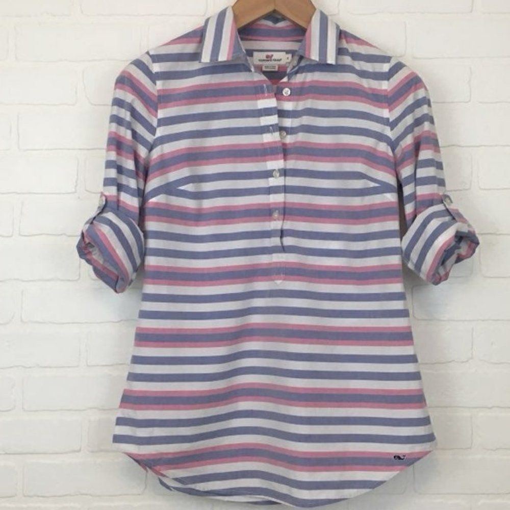 Vineyard Vines Striped Long Sleeve Tunic Sz 00